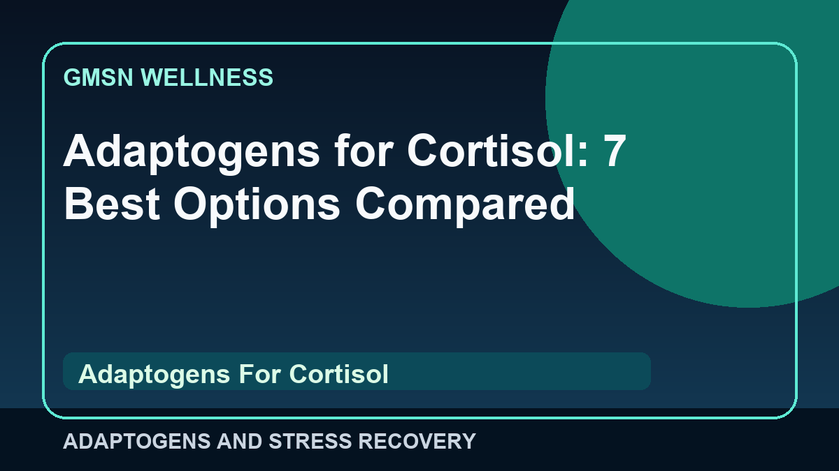 adaptogens for cortisol - Adaptogens and stress recovery illustration