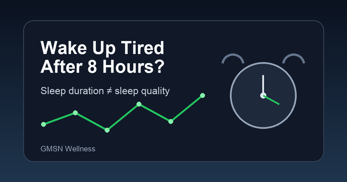 wake up tired after 8 hours sleep quality and morning fatigue illustration
